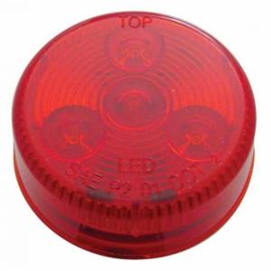 UNITED PACIFIC - UNITED PACIFIC - 38466 - LUZ REDONDA DE PERFIL BAJO DE 4 LED DE 2-1/2" (LIQUIDACIÓN/MARCADOR) - LED ROJO/LENTE ROJA - Image 2