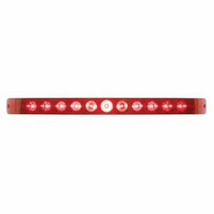 UNITED PACIFIC - 38469 - BARRA DE LUCES DE 11 LED DE 17" SOLAMENTE (PARADA, GIRO Y TRASERA) - LED ROJO/LENTE ROJA