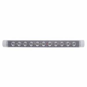 UNITED PACIFIC - 38470 - BARRA DE LUCES DE 11 LED DE 17" SOLAMENTE (PARADA, GIRO Y TRASERA) - LED ROJO/LENTE TRANSPARENTE