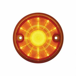 UNITED PACIFIC - 38507 - LUZ SERIE 1 DE 15 LED DE 3" SÓLO PARA CARCASA DE LUZ DE DOBLE CARA - LED ÁMBAR/LENTE ÁMBAR