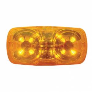 UNITED PACIFIC - UNITED PACIFIC - 38610 - LUZ RECTANGULAR DE 12 LED DE 4" X 2" (LIQUIDACIÓN/MARCADOR) - LED ÁMBAR/LENTE ÁMBAR - Image 1