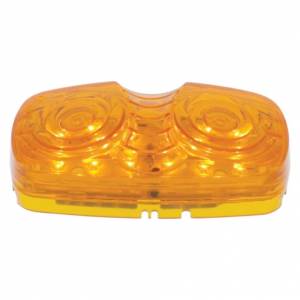 UNITED PACIFIC - UNITED PACIFIC - 38610 - LUZ RECTANGULAR DE 12 LED DE 4" X 2" (LIQUIDACIÓN/MARCADOR) - LED ÁMBAR/LENTE ÁMBAR - Image 2