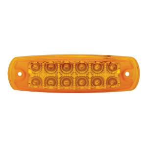 UNITED PACIFIC - UNITED PACIFIC - 38620B - LUZ RECTANGULAR REFLECTOR LED ÁMBAR DE 12 (LIQUIDACIÓN/MARCADOR) - LENTE ÁMBAR (A GRANEL) - Image 2
