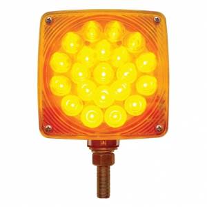 UNITED PACIFIC - UNITED PACIFIC - 38701 - LUZ DE SEÑAL DE GIRO DE DOBLE CARA DE UN SOLO ESPÁRRAGO DE 45 LED (CONDUCTOR) - LED ÁMBAR Y ROJO/LENTE ÁMBAR Y ROJA - Image 2