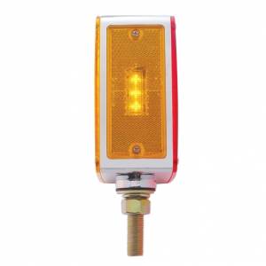 UNITED PACIFIC - UNITED PACIFIC - 38701 - LUZ DE SEÑAL DE GIRO DE DOBLE CARA DE UN SOLO ESPÁRRAGO DE 45 LED (CONDUCTOR) - LED ÁMBAR Y ROJO/LENTE ÁMBAR Y ROJA - Image 4
