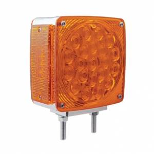 UNITED PACIFIC - 38704 - LUZ DE SEÑAL DE GIRO DE DOBLE CARA DE 45 LED (PASAJERO) - LED ÁMBAR Y ROJO/LENTE ÁMBAR Y ROJA