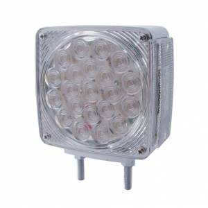 UNITED PACIFIC - 38707 - LUZ DE SEÑAL DE GIRO DE DOBLE CARA DE 45 LED (CONDUCTOR) - LED ÁMBAR Y ROJO/LENTE TRANSPARENTE