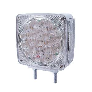 UNITED PACIFIC - 38712 - LUZ DE SEÑAL DE GIRO DE DOBLE CARA DE DOBLE ESPÁRRAGO DE 45 LED - LED ÁMBAR/LENTE TRANSPARENTE