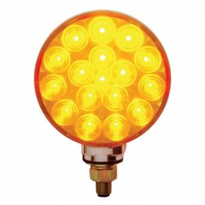 UNITED PACIFIC - UNITED PACIFIC - 38719 - LUZ DE SEÑAL DE GIRO DE DOBLE CARA REFLECTOR DE UN SOLO PERNO DE 34 LED - LED ÁMBAR Y ROJO / LENTE ÁMBAR Y ROJA - Image 2