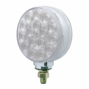 UNITED PACIFIC - 38720 - LUZ DE SEÑAL DE GIRO DE DOBLE CARA REFLECTOR DE UN SOLO PERNO DE 34 LED - LED ÁMBAR Y ROJO / LENTE TRANSPARENTE