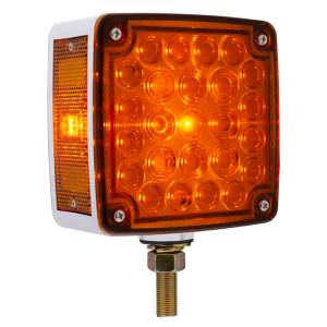UNITED PACIFIC - UNITED PACIFIC - 38751 - LUZ DE SEÑAL DE GIRO DE DOBLE CARA DE UN SOLO ESPÁRRAGO DE 52 LED (PASAJERO) - LED ÁMBAR Y ROJO/LENTE ÁMBAR Y ROJA - Image 3