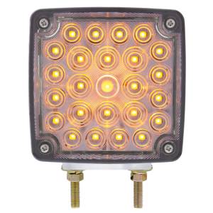 UNITED PACIFIC - 38759 - LUZ DE SEÑAL DE GIRO DE DOBLE CARA DE 52 LED (PASAJERO) - LED ÁMBAR Y ROJO/LENTE TRANSPARENTE