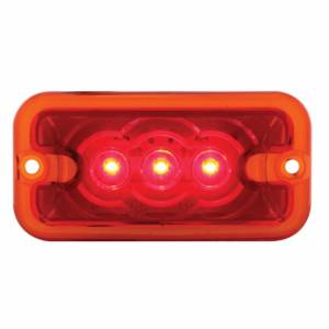 UNITED PACIFIC - UNITED PACIFIC - 38767 - LUZ DE BALIZAMIENTO DE 3 LED - LED ROJO/LENTE ROJA - Image 1
