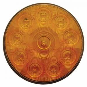UNITED PACIFIC - 38771B - LUZ DE SEÑAL DE GIRO DE 10 LED DE 4" - LED ÁMBAR/LENTE ÁMBAR (A GRANEL)