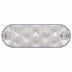 UNITED PACIFIC - UNITED PACIFIC - 38777 - LUZ DE SEÑAL DE GIRO OVALADA DE 6" DE 10 LED - LED ÁMBAR/LENTE TRANSPARENTE - Image 2