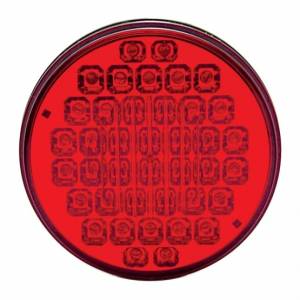 UNITED PACIFIC - UNITED PACIFIC - 38780 - LUZ REDONDA DE 40 LED DE 4" (PARADA, GIRO Y TRASERA) - LED ROJO/LENTE ROJA - Image 2
