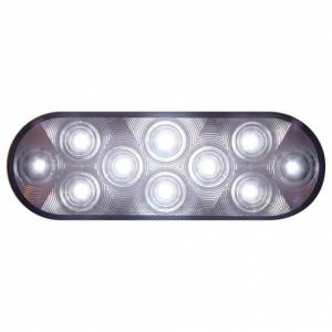 UNITED PACIFIC - 38829 - LUZ AUXILIAR/UTILITARIA OVALADA DE 10 LED DE 6" - LED BLANCO/LENTE TRANSPARENTE