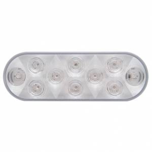 UNITED PACIFIC - UNITED PACIFIC - 38829 - LUZ AUXILIAR/UTILITARIA OVALADA DE 10 LED DE 6" - LED BLANCO/LENTE TRANSPARENTE - Image 2
