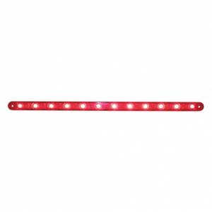 UNITED PACIFIC - UNITED PACIFIC - 38862B - BARRA DE LUCES ULTRA DELGADA DE 12 LED DE 12" SOLAMENTE (PARADA, GIRO Y TRASERA) - LED ROJO/LENTE ROJA (A GRANEL) - Image 1