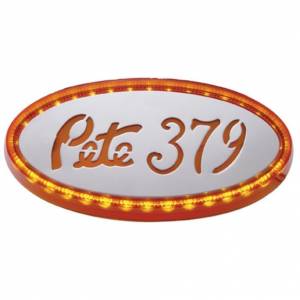 UNITED PACIFIC - UNITED PACIFIC - 38893 - LUZ EMBLEMA GRANDE DE 32 LED PARA PETERBILT - LED ÁMBAR/LENTE ÁMBAR - Image 5