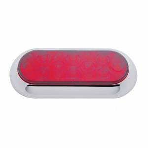 UNITED PACIFIC - UNITED PACIFIC - 38900B - LUZ DE MONTAJE DE BRIDA OVALADA DE 10 LED DE 6" CON BISEL (PARADA, GIRO Y COLA) - LED ROJO/LENTE ROJA (A GRANEL) - Image 3