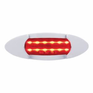 UNITED PACIFIC - 38955 - LUZ MAVERICK DE 12 LED (LIQUIDACIÓN/MARCADOR) - LED ROJO/LENTE ROJA