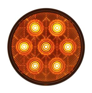UNITED PACIFIC - 39119B - LUZ DE SEÑAL DE GIRO 7 LED 4" SERIE DE COMPETENCIA - LED ÁMBAR/LENTE ÁMBAR (A GRANEL)