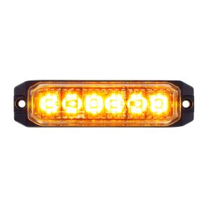 UNITED PACIFIC - 39161 - 6 LUCES DE ADVERTENCIA LED DE ALTA POTENCIA "COMPETITION SERIES" SLIM - ÁMBAR