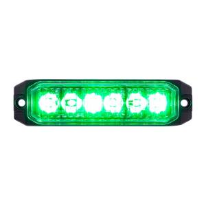 UNITED PACIFIC - 39163 - 6 TESTIGO LED DE ALTA POTENCIA "COMPETITION SERIES" SLIM - VERDE