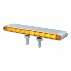 UNITED PACIFIC - 39201 - BARRA DE LUCES DE DOBLE CARA DE 20 LED DE 9" - LED ÁMBAR Y ROJO / LENTE ÁMBAR Y ROJA