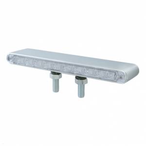 UNITED PACIFIC - 39202 - BARRA DE LUCES DE DOBLE CARA DE 20 LED DE 9" - LED ÁMBAR Y ROJO/LENTE TRANSPARENTE