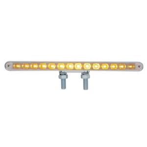 UNITED PACIFIC - UNITED PACIFIC - 39206 - BARRA DE LUCES DE DOBLE CARA DE 28 LED DE 12" - LED ÁMBAR Y ROJO/LENTE CROMADA - Image 2