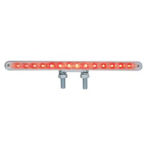 UNITED PACIFIC - UNITED PACIFIC - 39206 - BARRA DE LUCES DE DOBLE CARA DE 28 LED DE 12" - LED ÁMBAR Y ROJO/LENTE CROMADA - Image 3