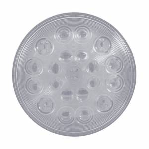 UNITED PACIFIC - 39207 - LUZ REDONDA DE 4" "COMPETITION SERIES" DE 21 LED (PARADA, GIRO Y TRASERA) - LED ROJO/LENTE TRANSPARENTE