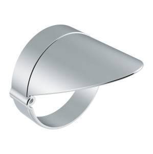 UNITED PACIFIC - UNITED PACIFIC - 39208B - BASE EMPOTRADA DE LUZ LED CROMADA CON VISERA PARA LUCES ESTILO GRAKON 1000 (A GRANEL) - Image 1