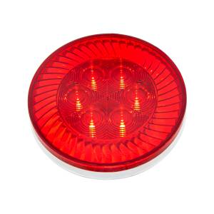 UNITED PACIFIC - UNITED PACIFIC - 39214 - LUZ DE TURBINA REDONDA DE 16 LED DE 4" (PARADA, GIRO Y TRASERA) - LED ROJO/LENTE ROJA - Image 4