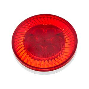 UNITED PACIFIC - UNITED PACIFIC - 39214 - LUZ DE TURBINA REDONDA DE 16 LED DE 4" (PARADA, GIRO Y TRASERA) - LED ROJO/LENTE ROJA - Image 5