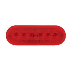 UNITED PACIFIC - UNITED PACIFIC - 39218 - LUZ DE TURBINA OVALADA DE 20 LED DE 6" (PARADA, GIRO Y TRASERA) - LED ROJO/LENTE ROJA - Image 2