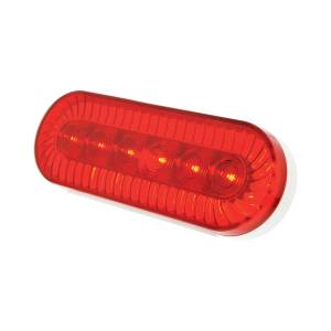 UNITED PACIFIC - UNITED PACIFIC - 39218 - LUZ DE TURBINA OVALADA DE 20 LED DE 6" (PARADA, GIRO Y TRASERA) - LED ROJO/LENTE ROJA - Image 3