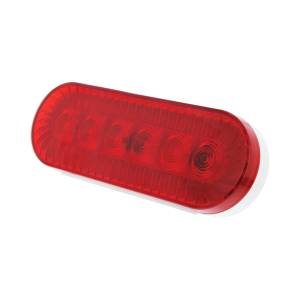 UNITED PACIFIC - UNITED PACIFIC - 39218 - LUZ DE TURBINA OVALADA DE 20 LED DE 6" (PARADA, GIRO Y TRASERA) - LED ROJO/LENTE ROJA - Image 4