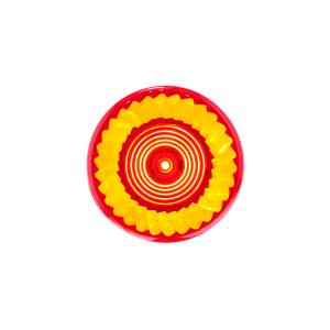 UNITED PACIFIC - 39223 - LUZ DE TURBINA REDONDA DE 7 LED DE 2" (LIQUIDACIÓN/MARCADOR) - LED ROJO/LENTE ROJA