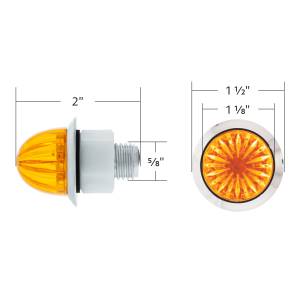 UNITED PACIFIC - UNITED PACIFIC - 39226 - MINI LUZ DE SANDÍA DE 3/4" DE DOBLE FUNCIÓN DE 2 LED (LIQUIDACIÓN/MARCADOR) - LED ÁMBAR/LENTE ÁMBAR - Image 7