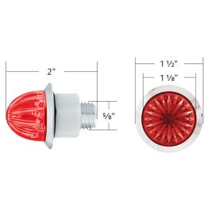 UNITED PACIFIC - UNITED PACIFIC - 39228 - MINI LUZ DE SANDÍA DE 3/4" DE DOBLE FUNCIÓN DE 2 LED (LIQUIDACIÓN/MARCADOR) - LED ROJO/LENTE ROJA - Image 7