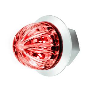 UNITED PACIFIC - 39229 - MINI LUZ DE SANDÍA DE 3/4" DE DOBLE FUNCIÓN DE 2 LED (LIQUIDACIÓN/MARCADOR) - LED ROJO/LENTE TRANSPARENTE