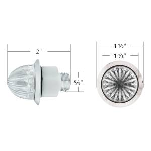 UNITED PACIFIC - UNITED PACIFIC - 39229 - MINI LUZ DE SANDÍA DE 3/4" DE DOBLE FUNCIÓN DE 2 LED (LIQUIDACIÓN/MARCADOR) - LED ROJO/LENTE TRANSPARENTE - Image 6