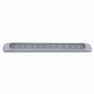 UNITED PACIFIC - UNITED PACIFIC - 39252 - BARRA DE LUCES DE 11 LED DE 17" P/T/C CON BISEL CROMADO - LED ÁMBAR/LENTE TRANSPARENTE - Image 2