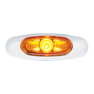 UNITED PACIFIC - UNITED PACIFIC - 39254 - LUZ VIPEREYE DE 3 LED DE ANCHO DE 4-3/16" (LIQUIDACIÓN/MARCADOR) - LED ÁMBAR/LENTE ÁMBAR - Image 1