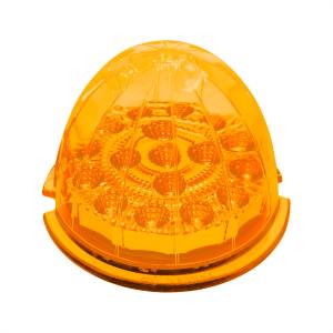 UNITED PACIFIC - 39320 - LUZ DE CABINA REFLECTORA DE DOBLE FUNCIÓN DE 17 LED - LED ÁMBAR/LENTE ÁMBAR