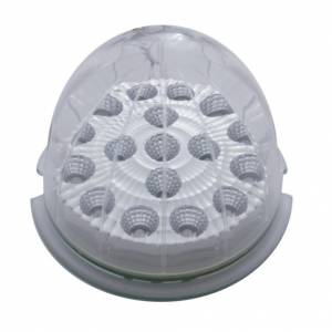 UNITED PACIFIC - 39322B - LUZ DE CABINA REFLECTORA DE DOBLE FUNCIÓN DE 17 LED - LED ÁMBAR/LENTE TRANSPARENTE (A GRANEL)