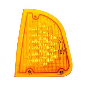 UNITED PACIFIC - 39336 - LUZ DE SEÑAL DE GIRO DE 29 LED PARA KENWORTH T600 1985-2007 (CONDUCTOR) - LED ÁMBAR/LENTE ÁMBAR